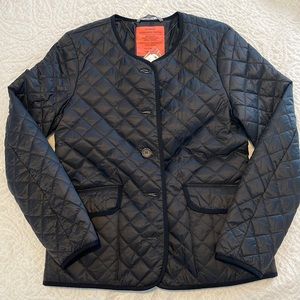 NWT J.Crew Quilted Signature Puffer Jacket - Black size 4